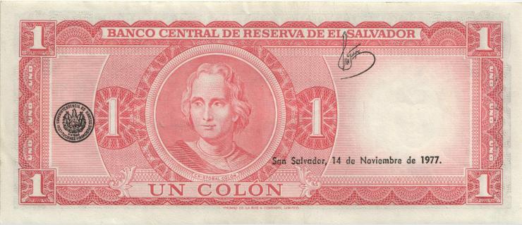 El Salvador P.120 1 Colon 14.11.1977 (1) 