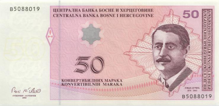 Bosnien & Herzegowina / Bosnia P.068b 50 Konver. Maraka 2002 (1) 
