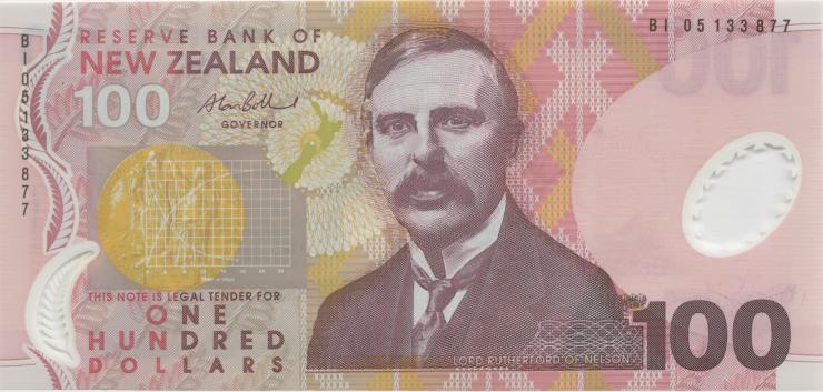 Neuseeland / New Zealand P.189b 100 Dollars (2005) Polymer (1) BI 