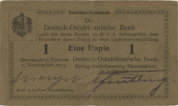 R.917c: Deutsch-Ostafrika 1 Rupie 1915 D (2) 
