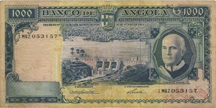 Angola P.096 1.000 Escudos 1962 (3) 
