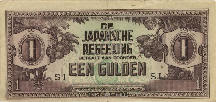 Ndl. Indien / Netherlands Indies P.123c 1 Gulden (1942) (2) 