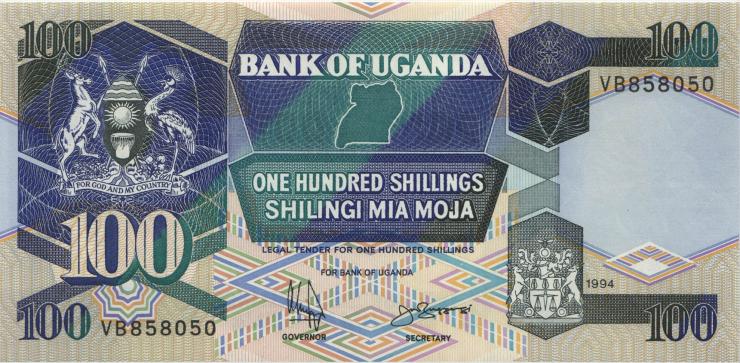 Uganda P.31c 100 Shillings 1994 (1) 