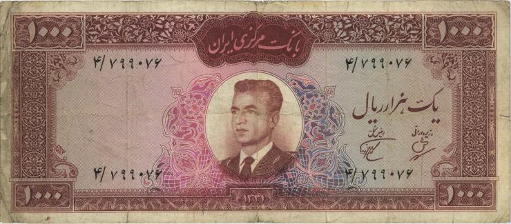 Iran P.075 1000 Rials 1962 (4) 