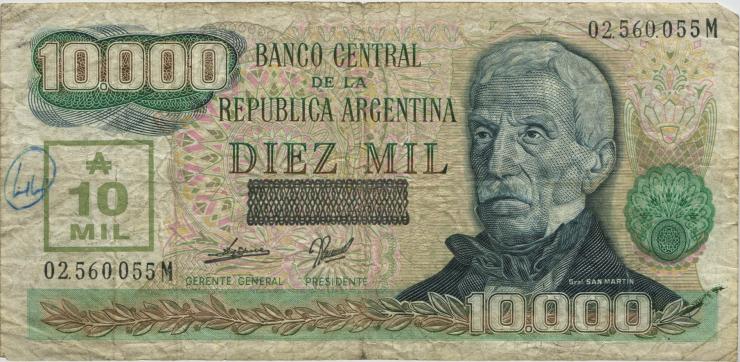 Argentinien / Argentina P.331 10.000 Australes (1989) (4) 