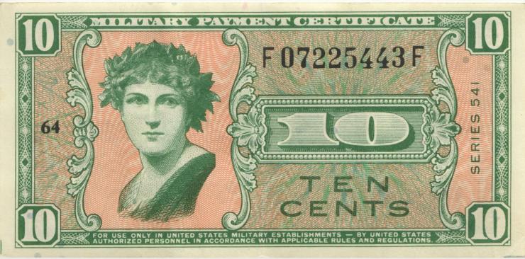 USA / United States P.M37 10 Cents (1958) (3+) 