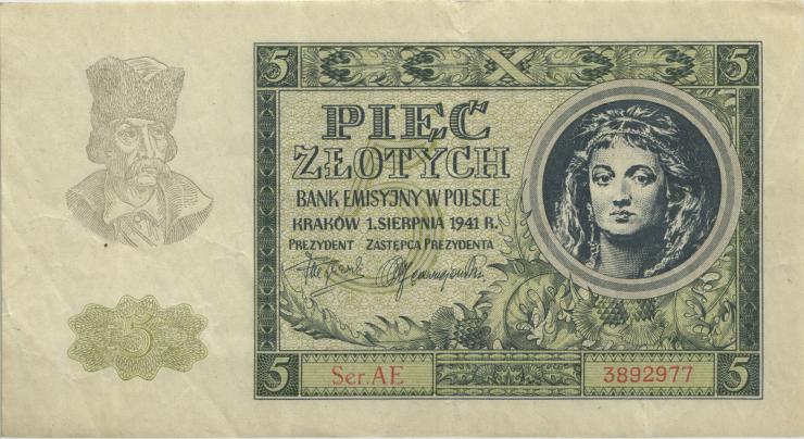 R.581: 5 Zlotych 1941 (3) 