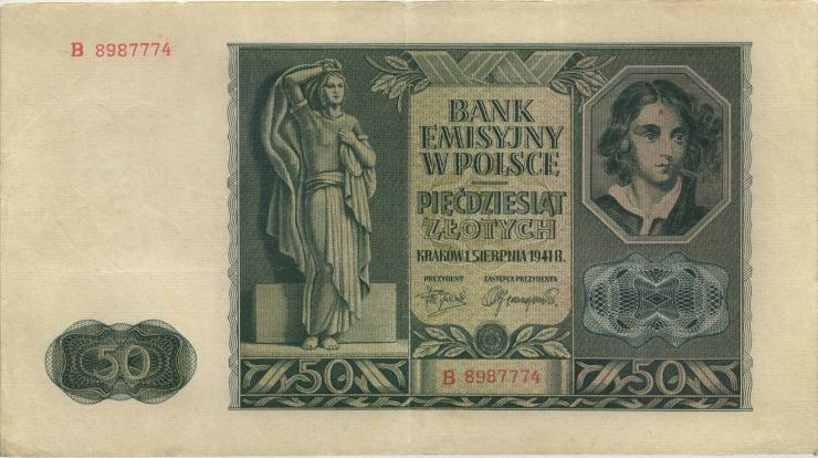 R.582: 50 Zlotych 1941 (3) 