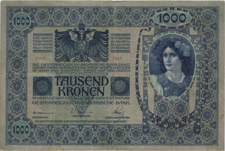 Österreich / Austria P.008a 1000 Kronen 1902 (3) 