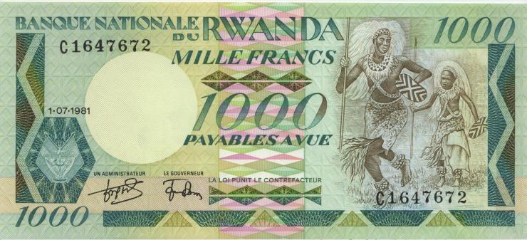 Ruanda / Rwanda P.17 5000 Francs 1981 (1) 