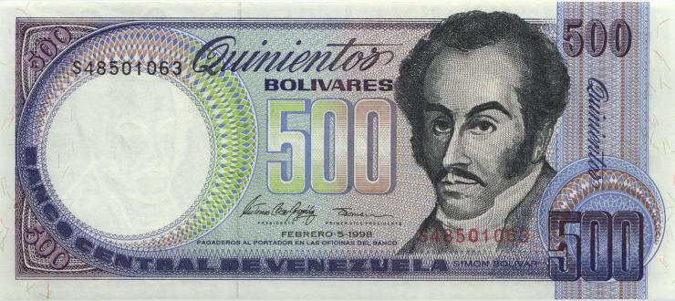 Venezuela P.067f 500 Bolivares 1998 (1) 