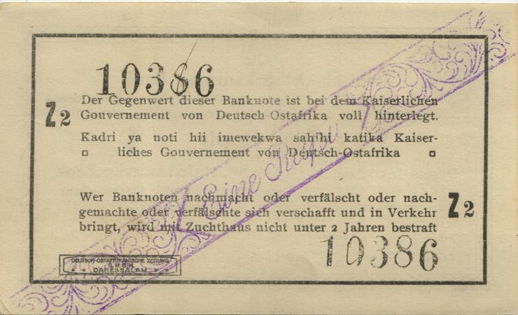 R.928t: Deutsch-Ostafrika 1 Rupie 1916 Z2 (1) 