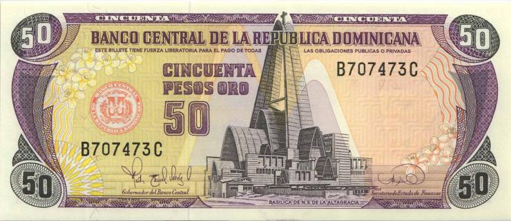 Dom. Republik/Dominican Republic P.149a 50 Pesos Oro 1995 (1) 