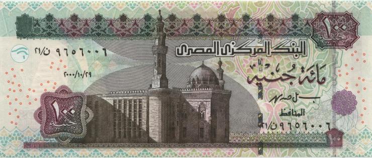 Ägypten / Egypt P.067a 100 Pounds 2000 (1) 