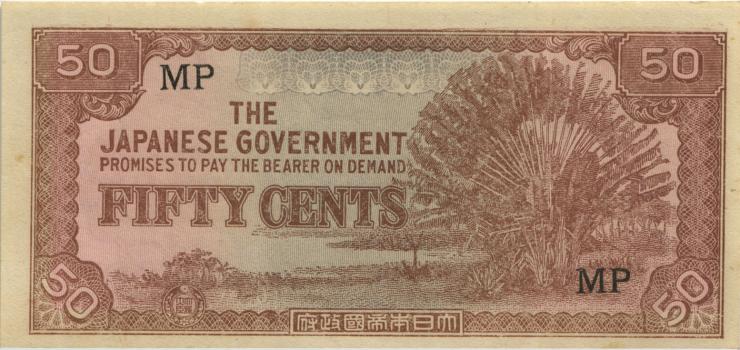 Malaya-Jap.Besetzung P.M 04b 50 Cents (1942) (1) 