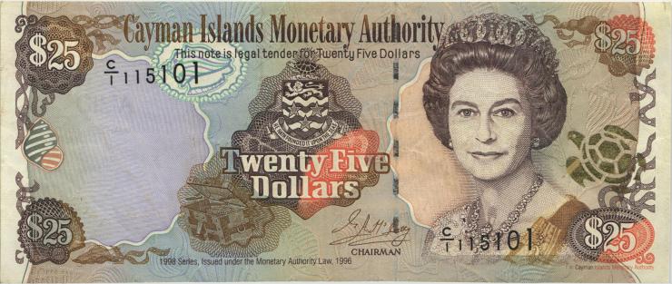 Cayman-Inseln P.24 25 Dollars 1998 (3) 
