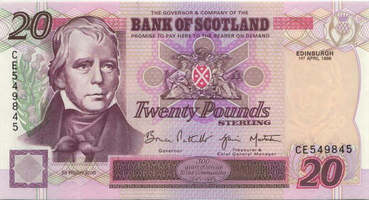 Schottland / Scotland P.121b 20 Pounds 1998 (1) 