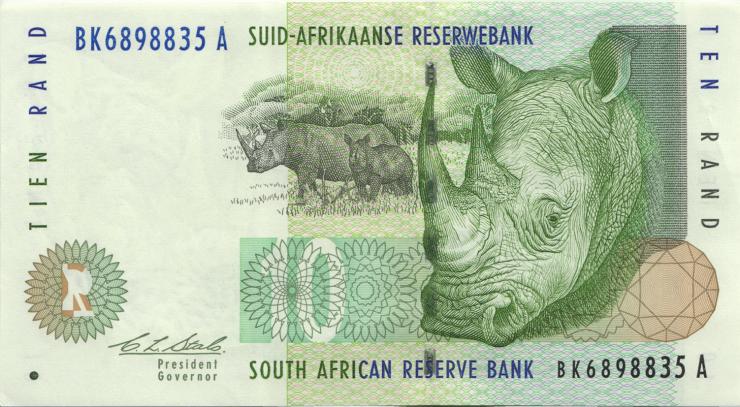Südafrika / South Africa P.123a 10 Rand (1993) (1) 