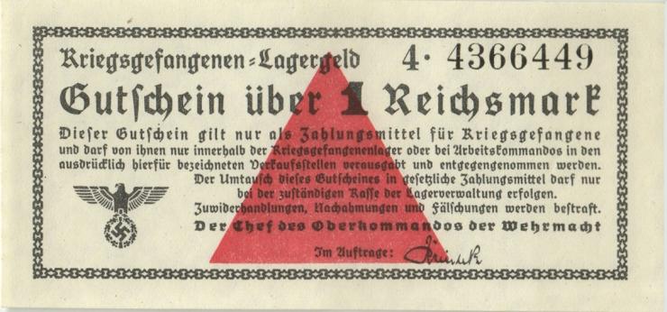R.518: Kriegsgefangenengeld 1 Reichsmark (1939) (1) Serie 4 