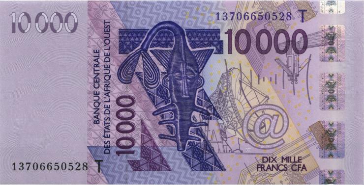 West-Afr.Staaten/West African States P.818Tm 10.000 Francs 2013 (1) 