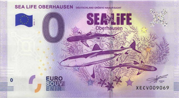 0 Euro Souvenir Schein Sea Life Oberhausen (1) 