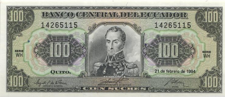 Ecuador P.123Ac 100 Sucres 1994 (1) 