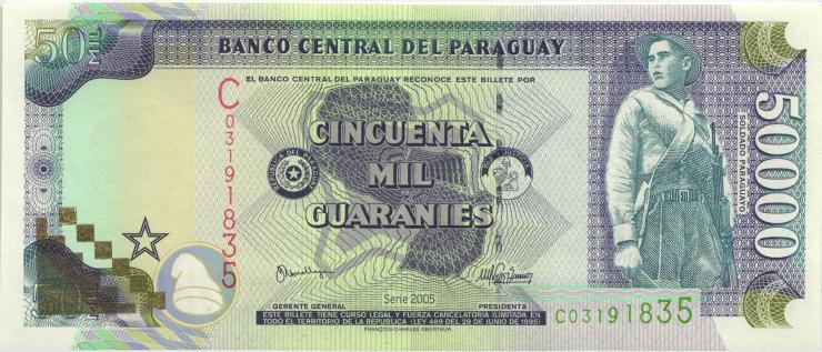 Paraguay P.218 50000 Guaranies 1998 (1) 