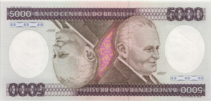 Brasilien / Brazil P.202d 5000 Cruzeiros (1981-85) (1) 