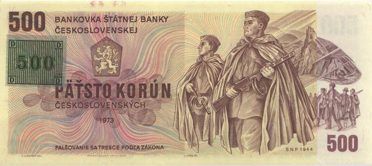 Tschechien / Czech Republic P.02c 500 Kronen (1993) Z Kuponausgabe (1) 