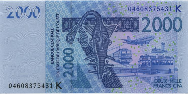 West-Afr.Staaten/West African States P.716Kb 2.000 Francs 2004 (1) 