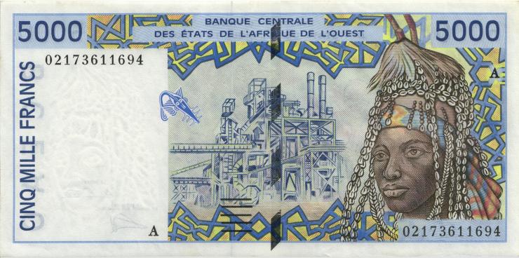 West-Afr.Staaten/West African States P.113AI 5000 Francs 2002 (1) 