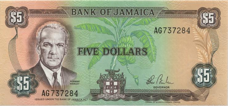 Jamaika / Jamaica P.066 5 Dollars (1984) (1) 