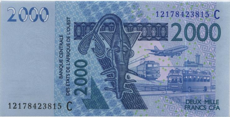West-Afr.Staaten/West African States P.316CI 2000 Francs 2012 (1) 