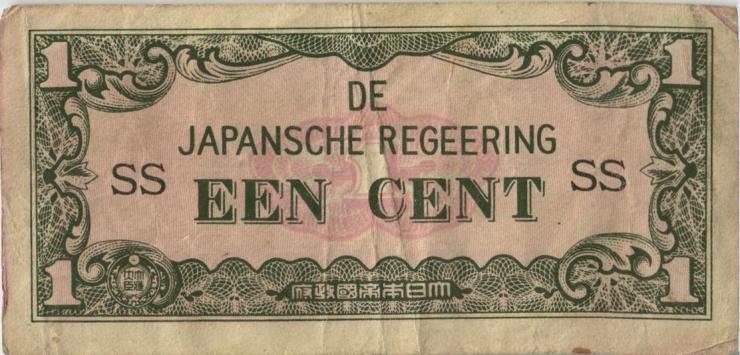 Ndl. Indien / Netherlands Indies P.119a 1 Cent (1942) (3) 