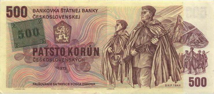 Tschechien / Czech Republic P.02b 500 Kronen (1993) W Kuponausgabe (1) 