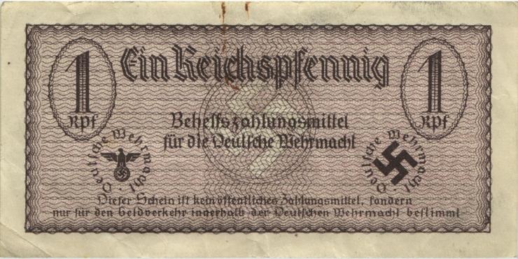 R.500 Wehrmachtsausgabe 1 Reichspfennig o.J. braun (3) 