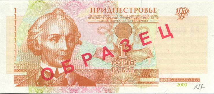 Transnistrien / Transnistria P.34s 1 Rubel 2000 Specimen (1) 