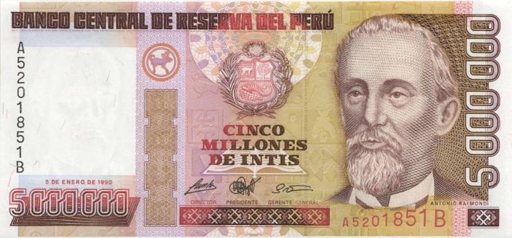 Peru P.149 5.000.000 Intis 1990 (1) 