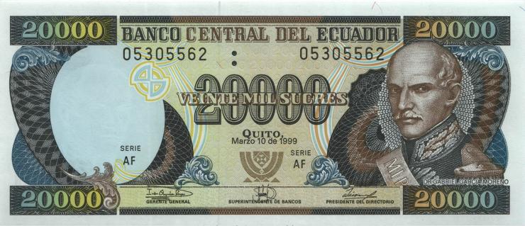Ecuador P.129 20.000 Sucres 10.3.1999 (1) 