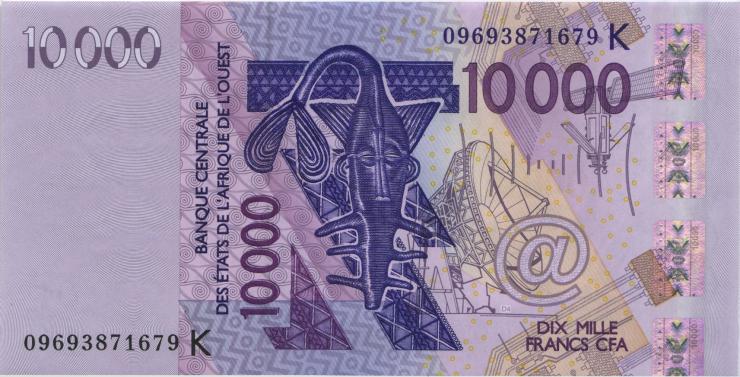 West-Afr.Staaten/West African States P.718Kg 10.000 Francs 2009 (1) 