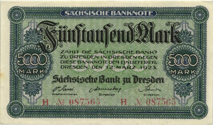 R-SAX 14: 5000 Reichsmark 1923 (1) 