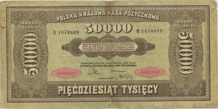 Polen / Poland P.033 50.000 Mark 1922 (4) 