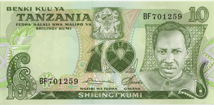 Tansania / Tanzania P.06a 10 Shillings (1978) (1) 
