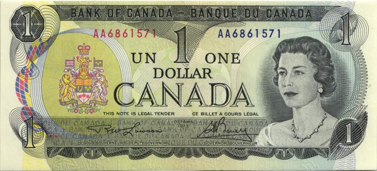 Canada P.085a 1 Dollar 1973 AA (1) 