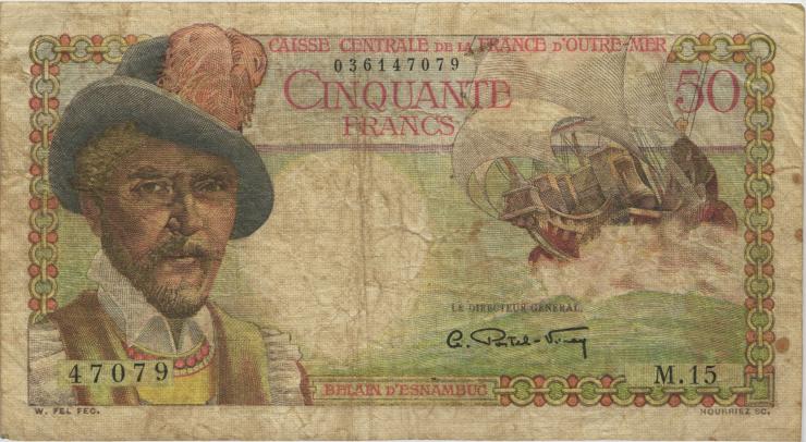 Frz.-Äquatorialafrika / F.Equatorial Africa P.23 50 Francs (1947) (4) 