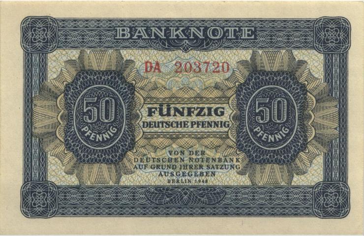 R.339b: 50 Pfennig 1948 6-stellig DA (1) 