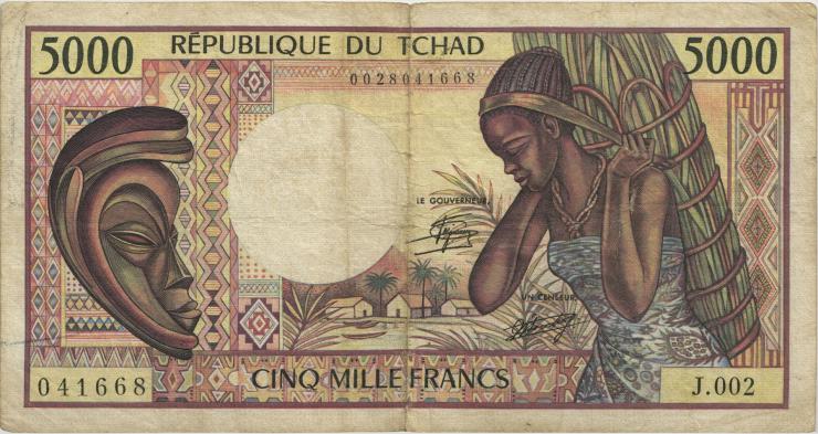 Tschad / Chad P.11 5000 Francs (1984-91) (4) 