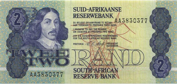 Südafrika / South Africa P.118d 2 Rand (1983-90) Serie AA (1) 