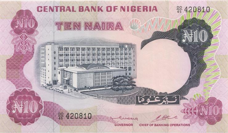 Nigeria P.17b 10 Naira (0.J.) (1) 