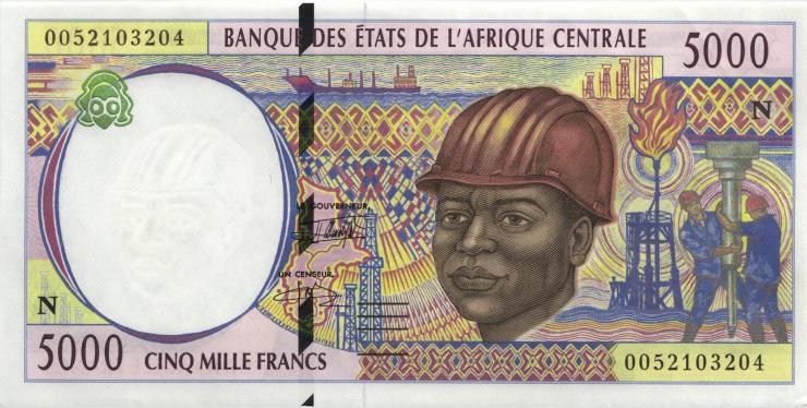 Zentral-Afrikanische-Staaten / Central African States P.504Nf 5000 Francs 2000 (1/1-) 